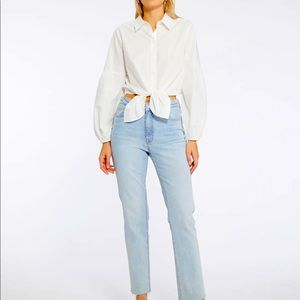 Sanctuary white button down (NWT)